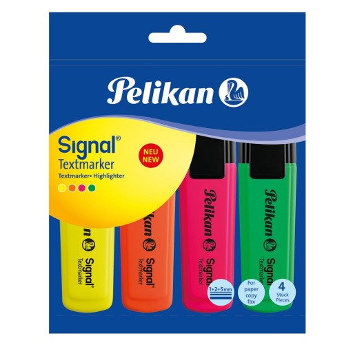 Žiarové zvýrazňovače Pelikan 496 4 ks.