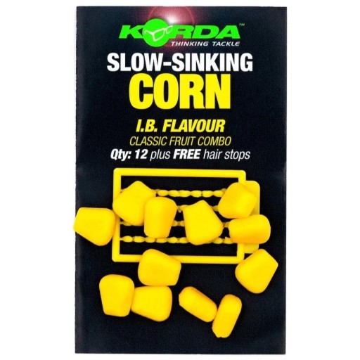 Umelá kukuričná nástraha Korda Slow Sinking Corn IB Yellow 10 mm