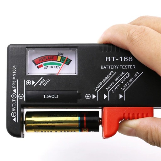 TESTER METER NA BATÉRIE AAA AA 9V