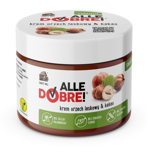 Zdravý čokoládový krém bez cukru, palmového oleja