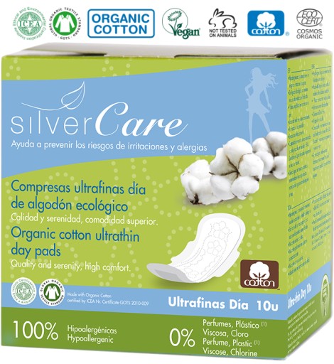 SilverCare 100% BIO, ECO denné hygienické vložky 10 ks