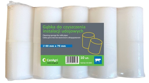 Špongia pre zariadenia na dojenie, 60 x 70 mm, 10 ks