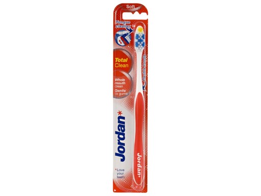 Jordan Total Clean mäkká zubná kefka - mix farieb 1 ks