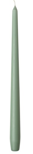 Stolová sviečka šalvia, neparfumovaná kužeľová sviečka, klasická rovná, 25 cm
