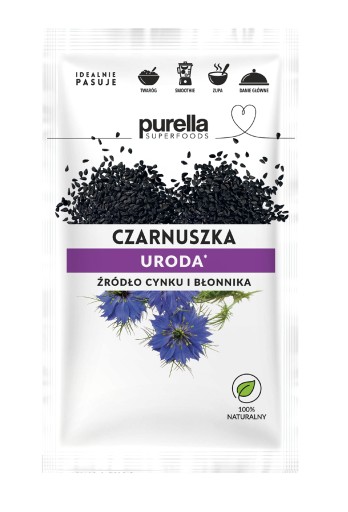 Čierna rasca imunita zdravé vlasy, pokožka, nechty Purella Superfoods 40g