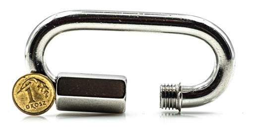 6mm KARABÍNA 6x45 SKRUTKOVANÝ ČLÁNOK kyselinovzdorná nerez A4 8253