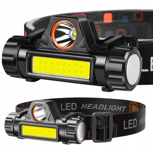 LED HLAVOVÁ LAMPA 4v1 MINI SVETLOMET S MAGNETOVOU BATÉRIOU NABÍJANIE cez USB