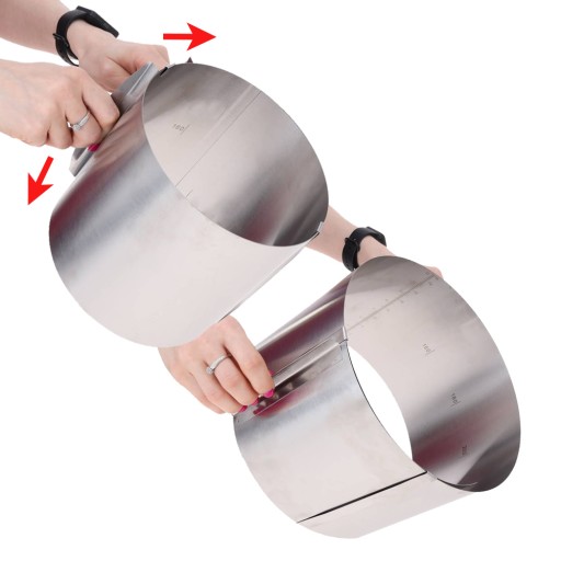 Nastaviteľný okraj koláča 16-30 cm V = 15 cm okraj koláča na pečenie