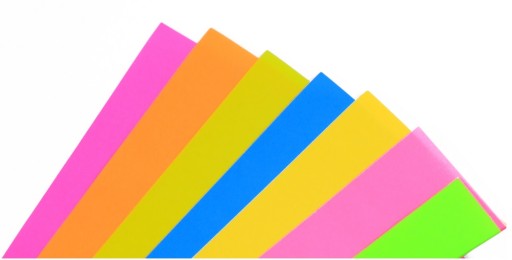 KNIHA FAREBNÝCH PAPIEROVÝCH VÝREZOV A5/8k FLUO