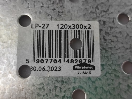 Plochá spojka LP-27 rozmery 120x300mm Skrutka-kov