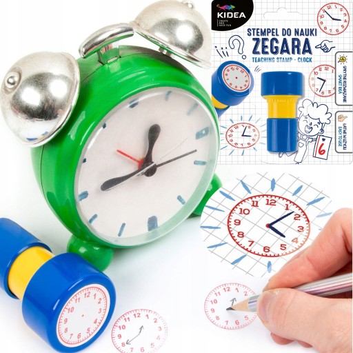 Pečiatka Stamp Science Clock Time On The Clock Pre deti 3+ Kidea