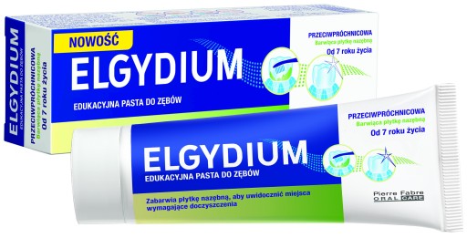 ELGYDIUM EDUCATIONAL ZUBNÁ PASTA PRE DETI FARBACIA ZUBNÁ DOSKA 50ml