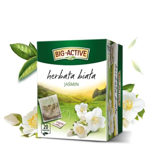 Big-Active jazmínový biely čaj 20Tb