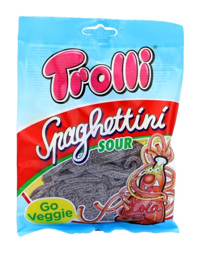Cola Cola Jelly Sour TROLLI Spaghettini 100g DE