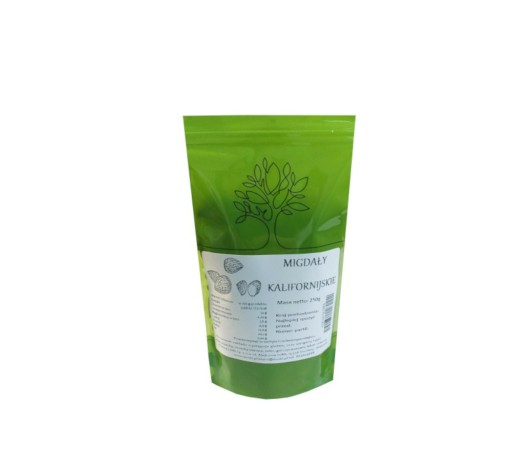KALIFORNSKÉ MANDLE, lúpané, 250 g od ECOBI