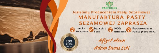 Sezamová pasta, Tahini, 100% prírodná, 300 g