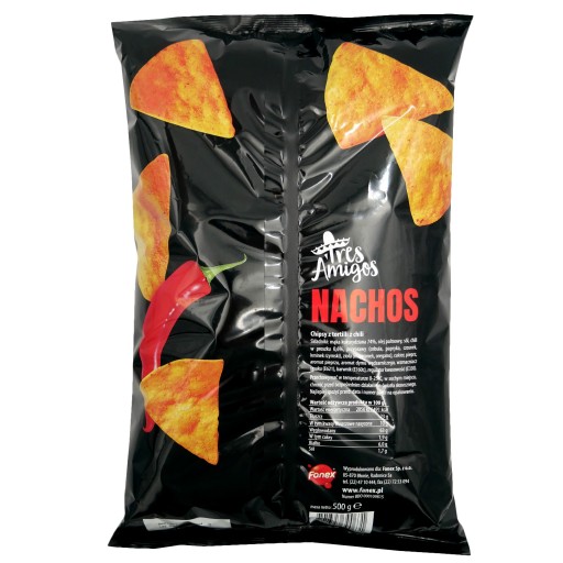 NACHOS S CHILI chilli nachos snack 500g