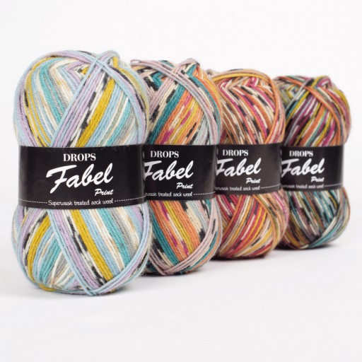 Ponožková priadza - FABEL Drops - farba: 677