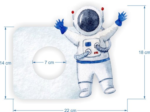 NÁLEPKA na vypínač SPACEMAN, priestor pre deti