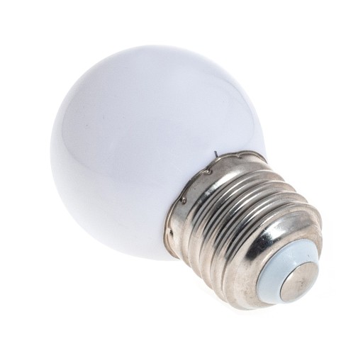 E27 LED guľová žiarovka 1W RGB Farebná dekoratívna
