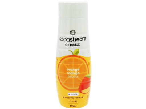 POMARANČOVO MANGO NULOVÝ KONCENTRÁT SIRUP NA SODASTREAM DRINK 9L so 440ml