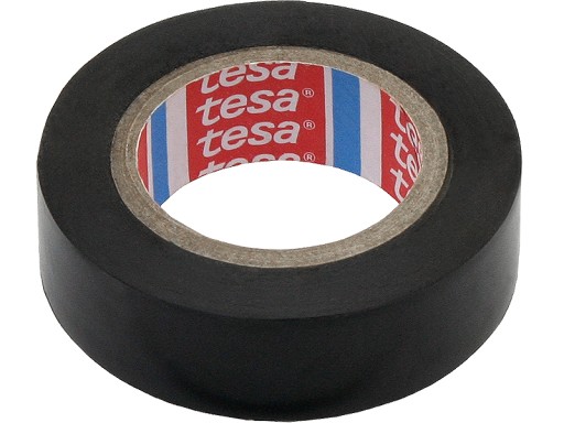 TESA čierna PVC izolačná páska 20m 19mm