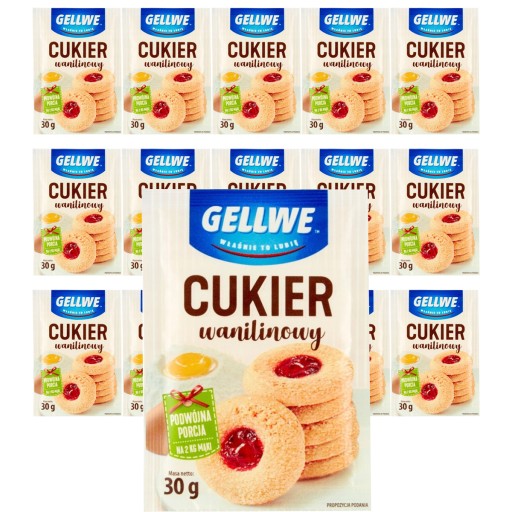 Gellwe Vanilkový cukor 30 g x 15 kusov