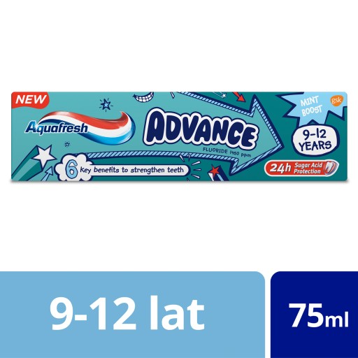 Pasta Aquafresh Advance pre deti 9-12 rokov 75ml