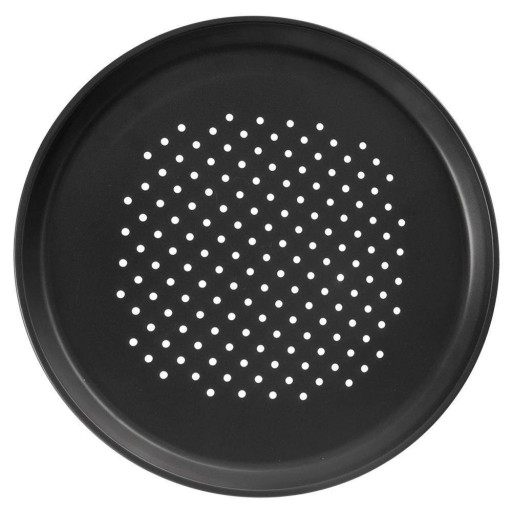 Oceľová forma na pečenie pizze, okrúhly plech, dierovaný plech, 32 cm
