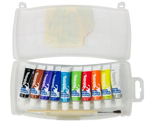 COLORINO TEMPERA MAĽUJE V TUBÁCH SO ŠTETEKOM