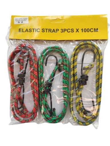 Gumička do batožiny 8mm / 100cm 3ks sťahovacia šnúrka