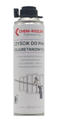 CHEMROZLEW čistič polyuretánovej peny 500 ml čistič pištolí