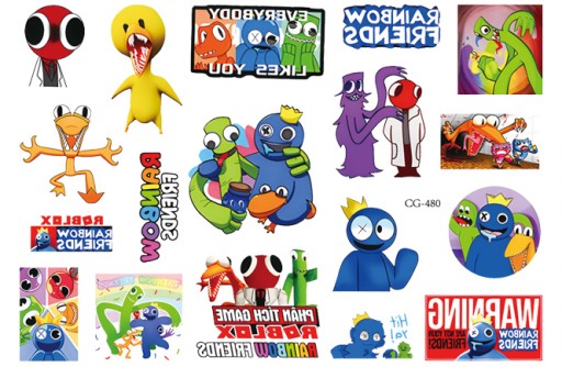 Umývateľné tetovanie RAINBOW FRIENDS CG480 pre deti