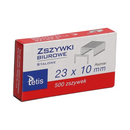 23/10 zinkových sponiek (500) Tetis