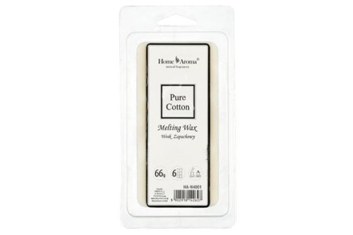 Voňavý krbový vosk 6 ks Pure Cotton, 66g