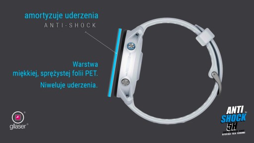 Ochranná fólia Glaser Anti-Shock 5H Garmin Forerunner 955