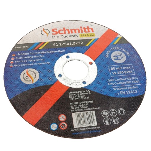 KOVOVÉ REZNÉ KOTOUČE 125x1,5 SILNÉ S DIAMANTOVÝMI DIELKAMI SCHMITH