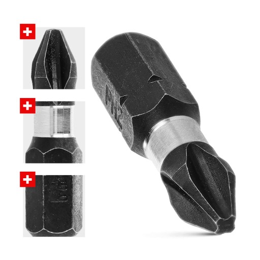 10x rázový bit PH2 rázový bit 25mm | Nárazový bit pre skrutkovač