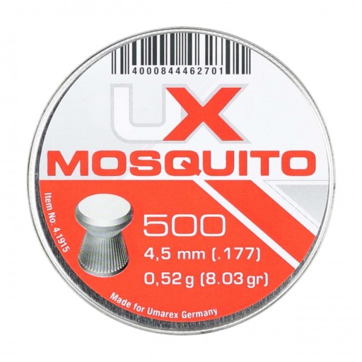 Umarex Mosquito Rebrované diabolkové pelety 4,5mm 500 ks.