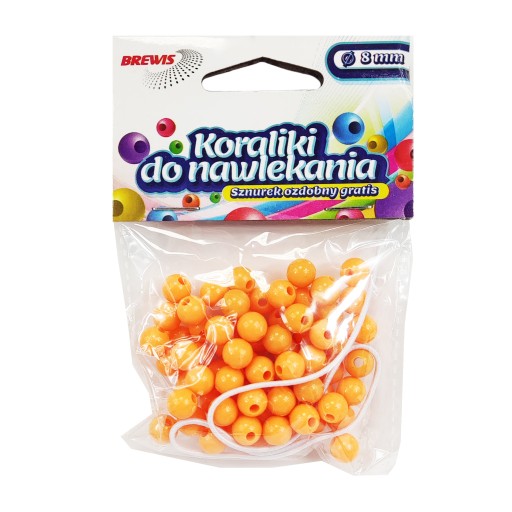 NAVNÚVANIE KORÁLOK 8mm K8-4 J. ORANGE BREWIS