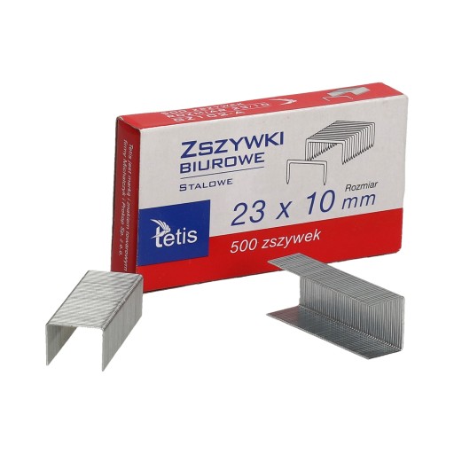 Kancelárske sponky hd 23/10 500 ks. GZ102-A TETIS