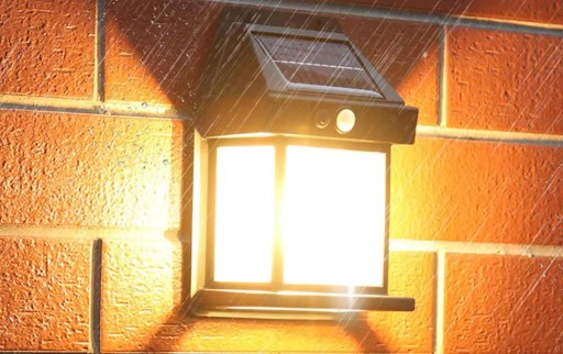 SOLÁRNE LED LAMPA LAMPA ZÁHRADNÁ FASÁDNA NÁSTENNÁ LAMPA SO SNÍMAČOM POHYBU