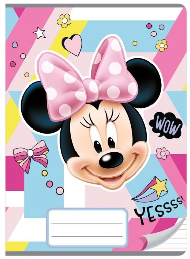 TROJRIADKOVÁ KNIHA ROZPRÁVKA 16k A5 DISNEY MINNIE
