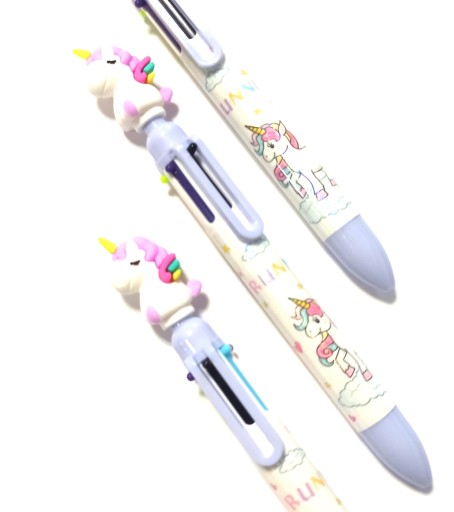 BALLPOINT 6 - FAREBNÝ DETSKÝ MULTICOLOR MULTICOLOR 6V1 UNICORN