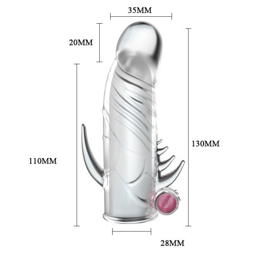 BAILE - PENIS SLEEVE Vibračný návlek na penis