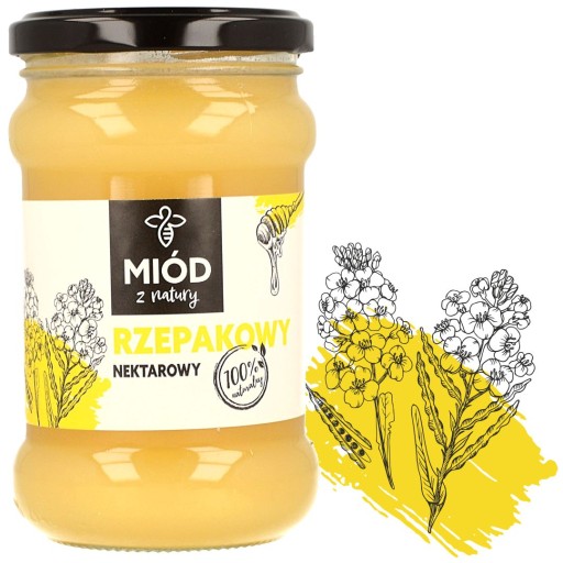 Dóza na repkový med 400 g, 100% NATURAL