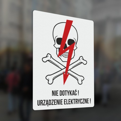 Nálepka Nedotýkať sa elektrického zariadenia 15x20