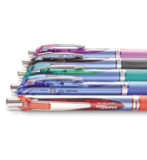 Automatické guľôčkové pero čierne 0,5 mm Energel BLN75 Pentel