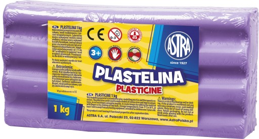 Plastelína 1kg Astra Svetlofialová
