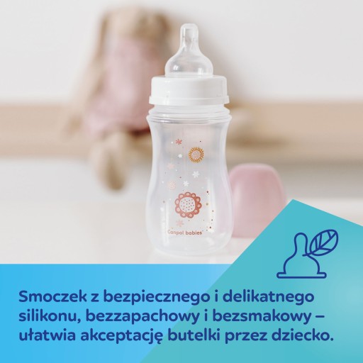 CANPOL WIDE ANTIKOLICKÁ FĽAŠA BÉŽOVÁ 120 ML